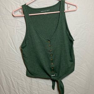Tie front crop top